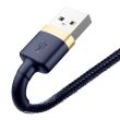 Cablu incarcator USB pentru Iphone, Lightning 2.0m, NavyBlue Gold Cafule, 29076 Baseus