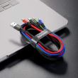 Cablu incarcator 4 USB-Combo, 2 TipC cu MicroUSB si Apple 1.2m color, 27849 Baseus