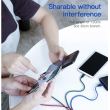 Cablu incarcator 4 USB-Combo, 2 TipC cu MicroUSB si Apple 1.2m color, 27849 Baseus