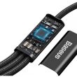 Cablu incarcator cu 3 USB-uri, Combo Tip C, cu MicroUSB si cablu Apple 1.5m 20429 Baseus