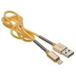 Cablu incarcator USB Iphone Lightning FullLINK 2.4A, auriu, 1m, 01432 Amio