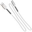 Cablu incarcator USB, Tip C, alb cu protectie anti-rupere, FullLink 2.4A, 01433 Amio