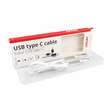 Cablu incarcator USB, Tip C, alb cu protectie anti-rupere, FullLink 2.4A, 01433 Amio