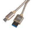 Cablu incarcator USB Tip C, 2m, auriu Gold 511.38 Heyner