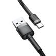 Cablu incarcator USB Tip C, 3m, 2A, gri cu negru, 29634 Baseus 