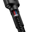 Cablu incarcator USB, PD USB-C la USB-C, 2m, PD 2.0 QC 3.0 60W, negru cu rosu, 28524 Baseus