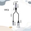Adaptor cablu USB Tip-C la USB-C si Mini Jack Stereo, 3.5mm, 10cm, 04295 Amio