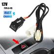 Priza USB-C, incastrabila, LED rosu, 12V, incarcare rapida QC3.0, compatibila VW, STUL031 CarCo
