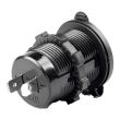 Priza cu 2 USB cu LED rosu 12-24A, 4.2A , incastrabila, Mod04 02854 Amio