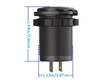 Priza cu 2 USB, cu comutator tactil, 12-24V, 3.0A, 18W, cu LED, incastrabila 63207 Carmotion