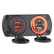Priza cu 2 USB incarcare rapida, 12-24V, 1.5A, QC3.0 cu LED, incastrabila, Mod05 02855 Amio