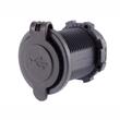 Priza cu 2 USB, incastrabila, cu LED albastru, 12-24V, 3.1A, cu panou montare, 63210 Carmotion