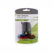Priza cu 2 USB, incastrabila, cu LED albastru, 12-24V, 3.1A, cu panou montare, 63210 Carmotion