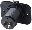 Priza cu 2 USB incastrabila, 12-24v, cu LED albastru SPP03
