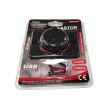 Priza cu 2 USB, cu LED rosu KASTOR Carco 42793