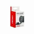 Priza cu 2 USB incarcare rapida, 12-24V, 2.1-1.0A, Led rosu, incastrabila, Mod03 02853 Amio.