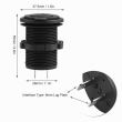 Priza cu 2 USB incarcare rapida, 12-24V, 2.1-1.0A, Led rosu, incastrabila, Mod03 02853 Amio.