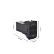 Priza 2 USB dreptunghiulara, incastrabila, 12-24V, 2,1A, pentru bord cu capac din cauciuc