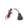 Priza 2 USB dreptunghiulara, incastrabila, 12-24V, 2,1A, pentru bord cu capac din cauciuc