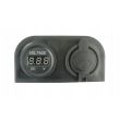 Priza cu 2 USB si voltmetru 12/24V 2x2.1A VALTER 61006 CarCo