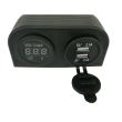 Priza cu 2 USB si voltmetru 12/24V 2x2.1A VALTER 61006 CarCo