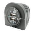 Priza cu 2 USB, 2x2.1A, 12/24V, HUGO 42719 CarCo