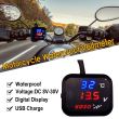 Priza USB cu voltmetru si termometru, cu intrerupator DS4030