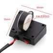 Priza cu 2 USB si voltmetru, cu prindere pe ghidon, moto, atv 052202