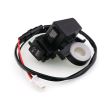Priza cu 2 USB si voltmetru, cu prindere pe ghidon, moto, atv 052202
