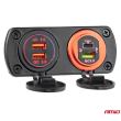 Panou montare priza rotunda 2 gauri Mod13 Amio 02863