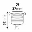 Voltmetru incastrabil bord 12-24V 02852 Amio