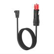 Cablu alimentare frigider auto, cu mufa 2pini in L, 12-24V, cablu 4m, stecher bricheta, mufa cu adaptor DIN/ISO 4165, TLA219 Carmotion 
