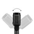Stecher cu 2 prize, 1xUSB-A QC3.0, 1xUSB-C PD20W si 1xUSB-C PD30W, 12-24V, 200W, cu voltmetru LED, buton control On-Off, rabatabil, 04174 Amio 
