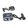 Stecher 2 prize 12/24V, cu fir si intrerupator, USB, 0115-301007 Automax