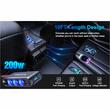 Stecher cu 3 prize, 2 USB 2.4A, 1 USB QC3.0 si 1 USB C PD30W, 12-24V, cu voltmetru LED, cu cablu conectare la baterie, 03782 Amio