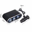 Stecher 3 prize 12 / 24V cu fir, intrerupator si USB, 0092-301028 AutoMax