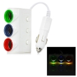 Stecher 3 prize 12 / 24V cu fir, intrerupatoare si 2 USB cu LED 1566 