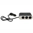 Stecher 3 prize 12 / 24V cu fir, LED, intrerupator si USB, 58614 Carmotion