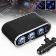Stecher 3 prize 12 / 24V cu fir, LED, intrerupator si USB, 58614 Carmotion