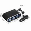 Stecher 3 prize 12 / 24V cu fir, LED, intrerupator si USB, 58614 Carmotion