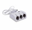 Stecher 3 prize 12/24V si 2 USB, cu buton intererupator  Adaptor Mechero Triple