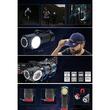 Lanterna cap frontala PNI Adventure F75, Led 6W, 600 lm, magnet, reincarcare USB