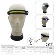 Lanterna frontala, Cob si Xpe LED, 5w/3w, 350lm/120lm, reincarcabila USB, 1200mAh, senzor de miscare, 6 functii, 29cm, LA0105