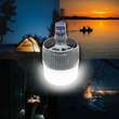 Lampa solara camping, cu LED, 200 lm, reincarcabila prin USB sau energie solara, cu telecomanda si carlig, 572.30 Alca