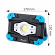 Lampa lucru LED-COB, 10W, 1000lm, reincarcabila USB, cu maner si magnet, cu functie de powerbank, 4400mAh, metal Heavy Duty, Vision 63303 Carmotion 