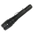 Lanterna tactica LED, 10w, 300lm, 2 acumulatori si incarcator 5v, 1200mAh, aluminiu, zoom, 6 functii, 20cm,  XML T6, LA0202