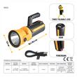 Lanterna lucru LED, 20W, 1700lm, reincarcabila USB, 5 moduri de iluminat, suport trepied, maner si carlig, cu functie de powerbank, 4500mAh, LA0218 TruckLed