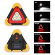 Triunghi reflectorizant cu lanterna, acumulator si incarcare solara 7709 Sep