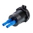Priza cu 2 USB, 12-24V, LED, 2xUSB QC3.0, cu voltmetru si buton on-off, incastrabila, 63206 Carmotion