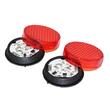 Set 2 lumini avertizare usa deschisa, cu LED, senzor magnetic, lumina intermitenta rosie, cu adeziv USA2LED